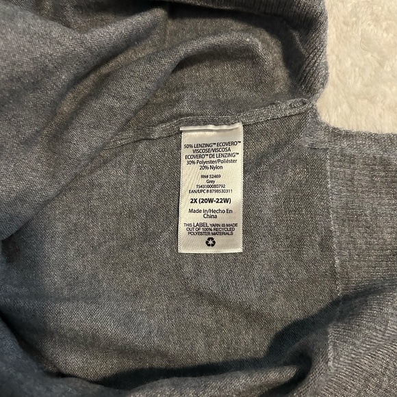 Terra & Sky Women's Plus Size V-Neck Sweater, Lightweight - Size 2X - Picture 8 of 8